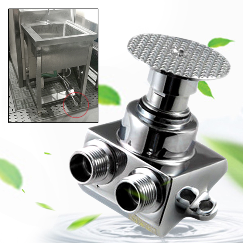 Basin Mixer Cartridge - 1PCS Foot Pedal Valve Copper Floor