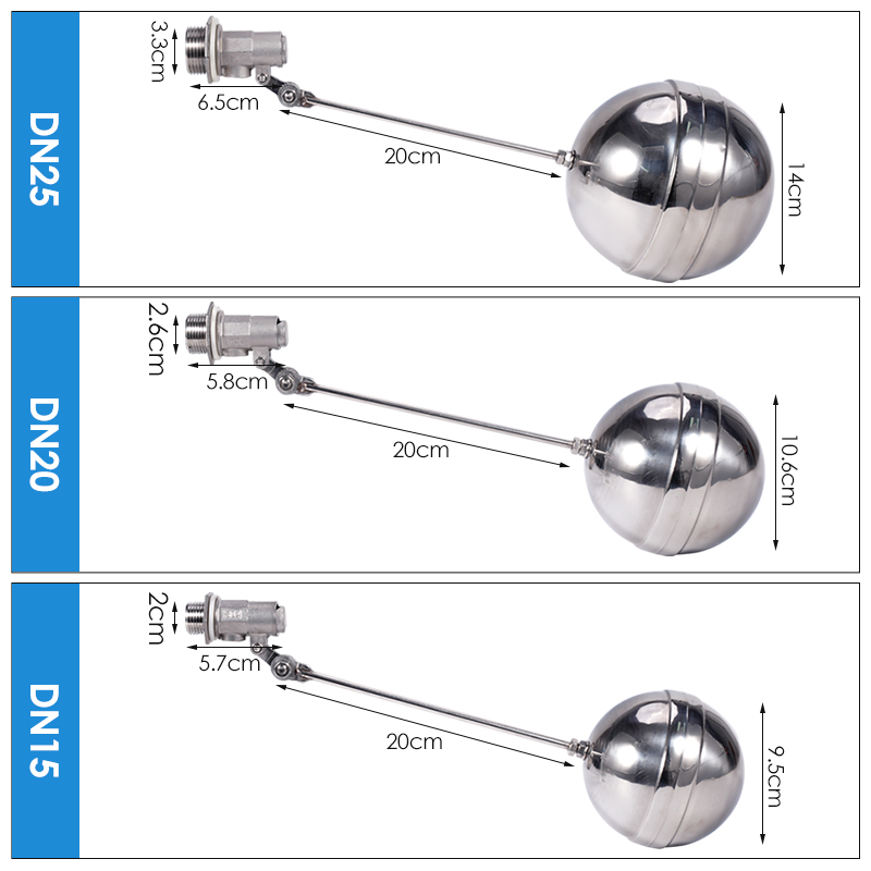 DN15/20/25 Adjustable Float Ba - Float Ball Valve ulasan dan harga