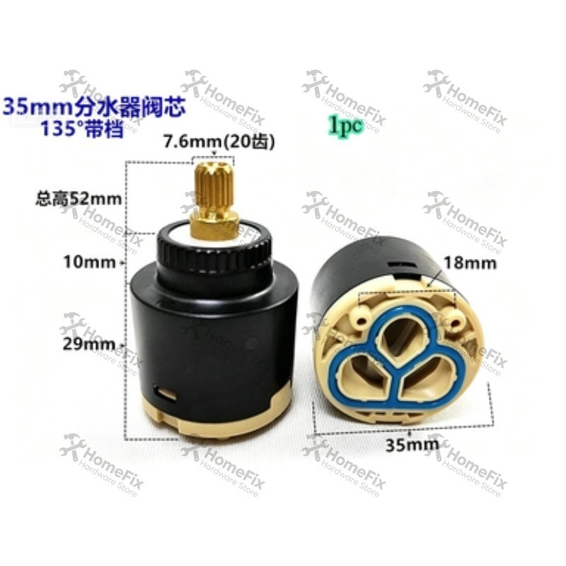 1Pcs Ceramic Valve Core 28mm 3 - Basin Mixer Cartridge ulasan dan harga