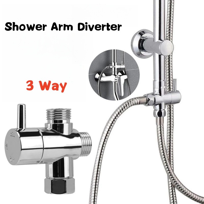 Brass Metal 3 Way Shower Head  - Shower Valve Cartridge ulasan dan harga