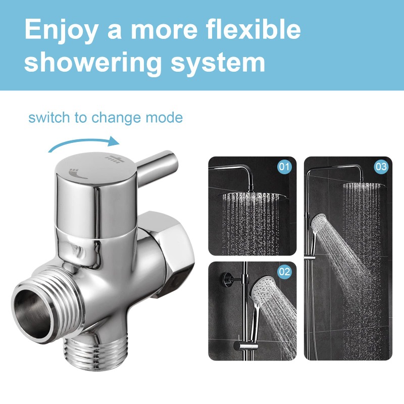 Brass Metal 3 Way Shower Head  - Shower Valve Cartridge ulasan dan harga