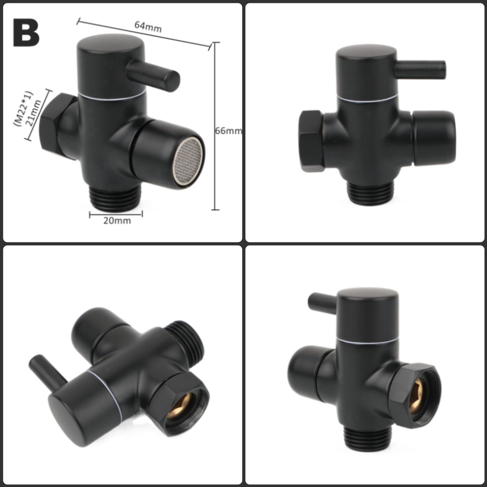 Black Brass Shower Arm Adapter - Shower Valve Cartridge ulasan dan harga